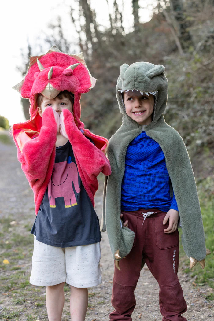 Great Pretenders - Cuddle Cape (Red Triceratops)