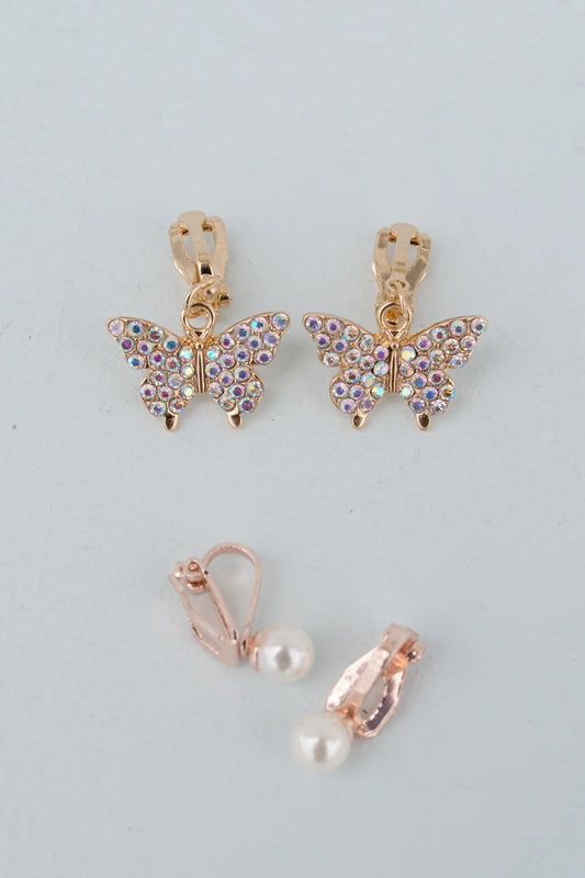 Boutique Butterfly Clip Earrings