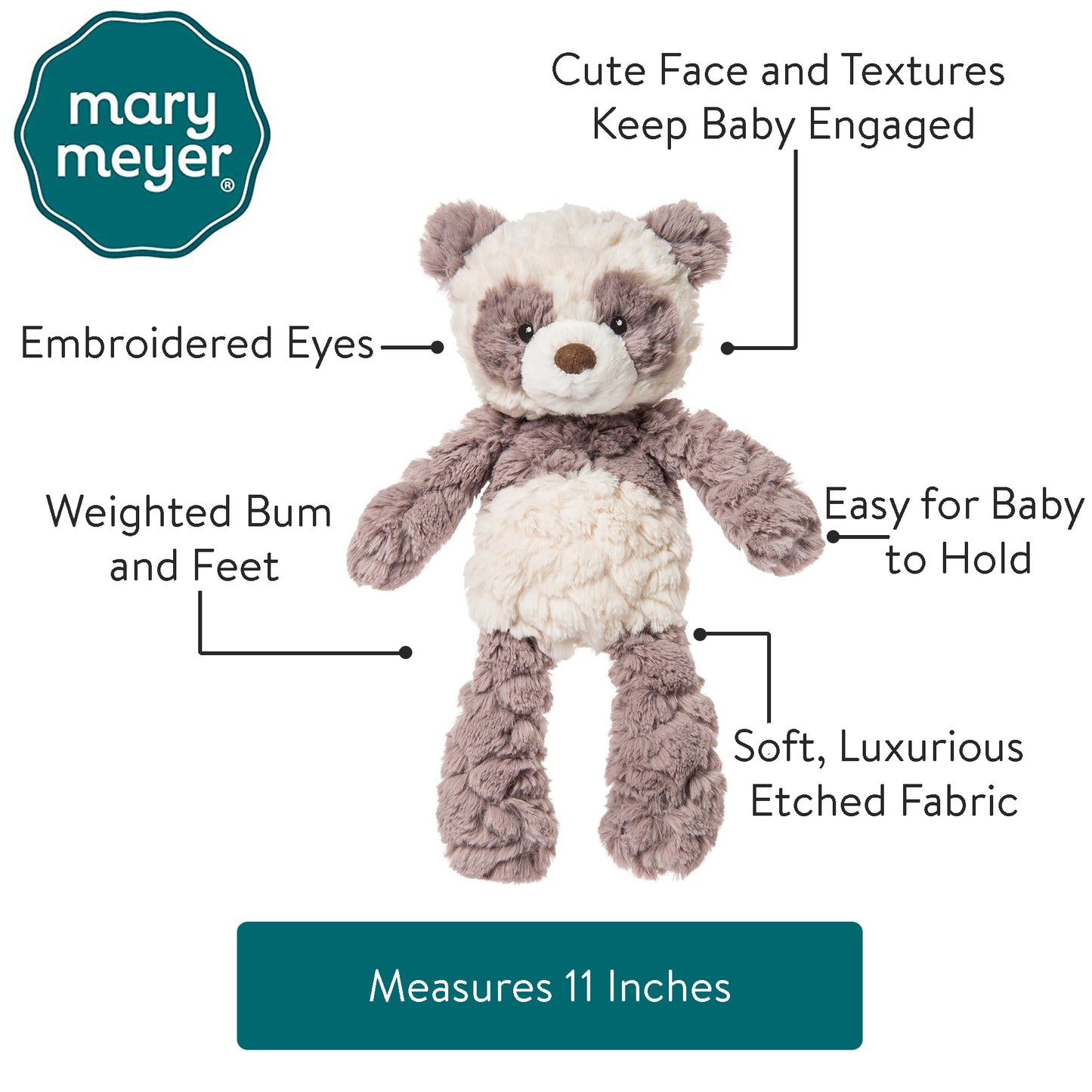 Mary Meyer - Putty Nursery - Panda - 11"