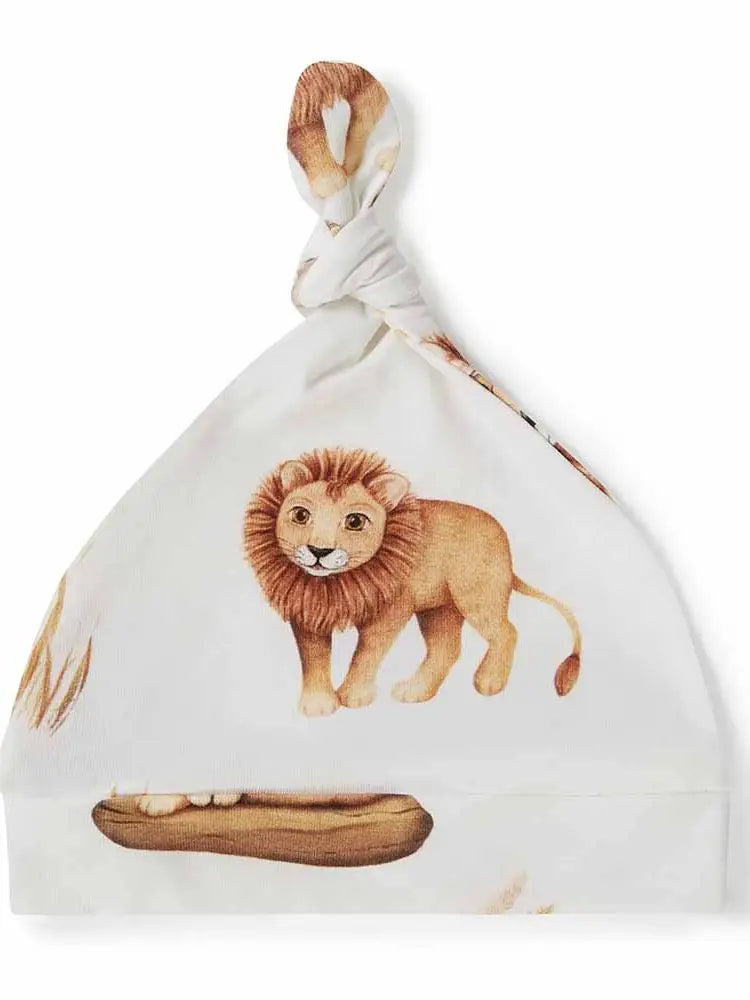 Snuggle Hunny - Organic Knotted Beanie (Lion)