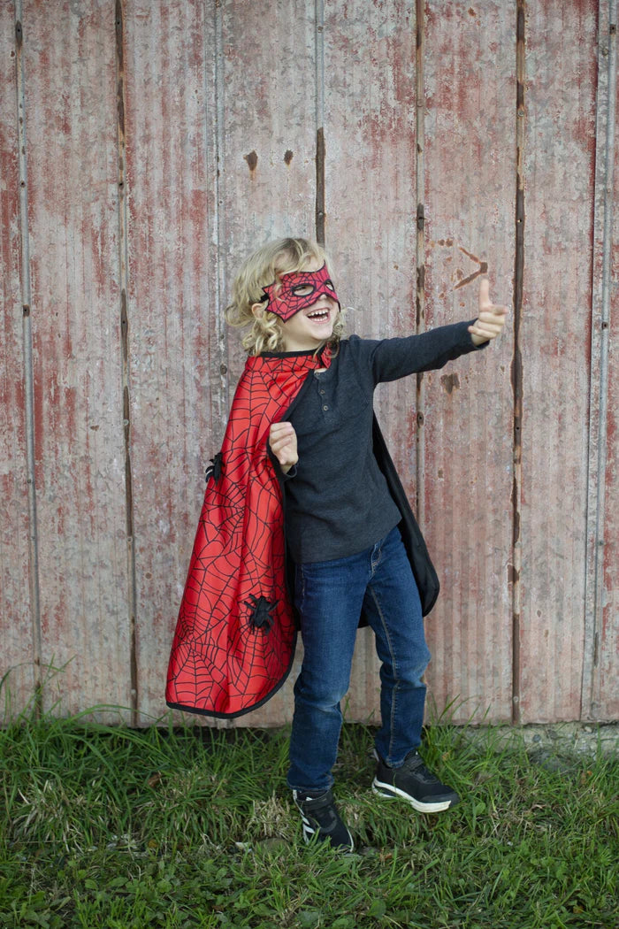 Great Pretenders - Reversible Spider Bat Cape and Mask