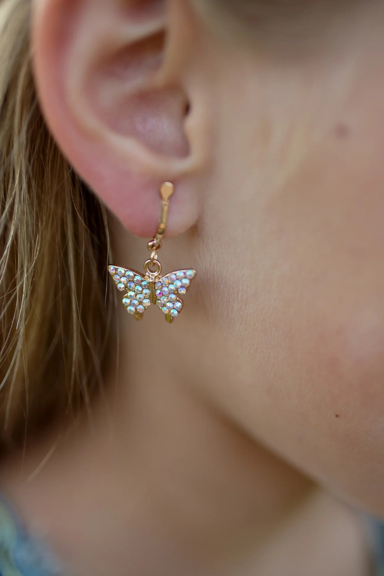 Boutique Butterfly Clip Earrings