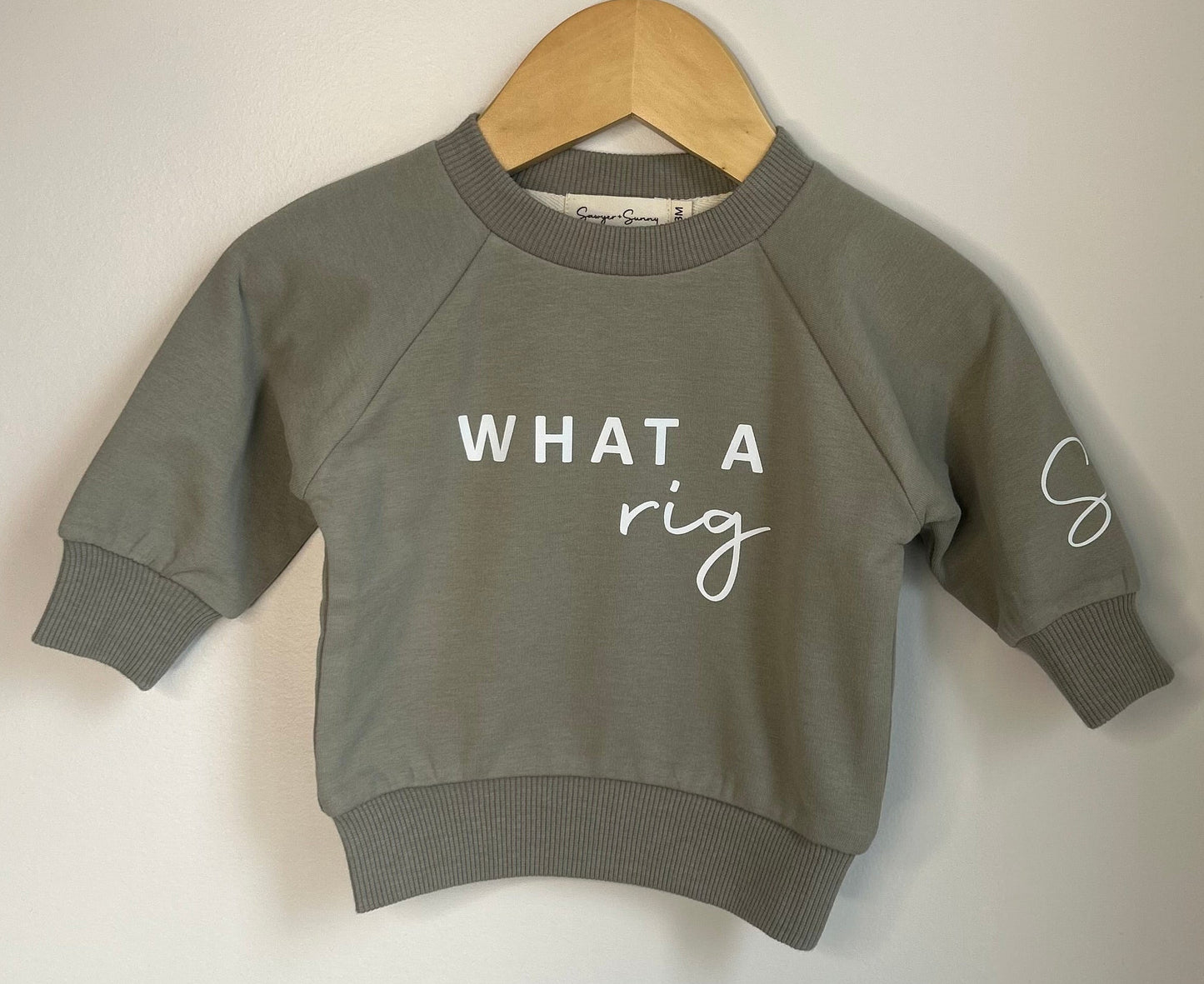 Sawyer + Sunny - What A Rig Crewneck Sweater (Green)