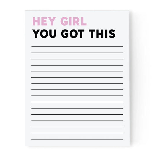 To Do List - Notepad With Magnet (Hey Girl You Got This)