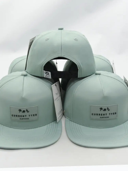 Current Tyed - Waterproof Snapback Hat - Sizes for Littles + Adults (Mint)