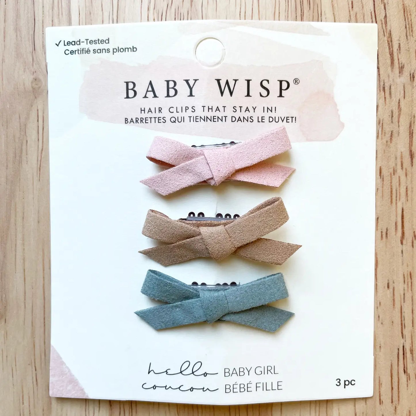 Baby Wisp 3 Pack (Sand-Lichen Green- Light Pink)