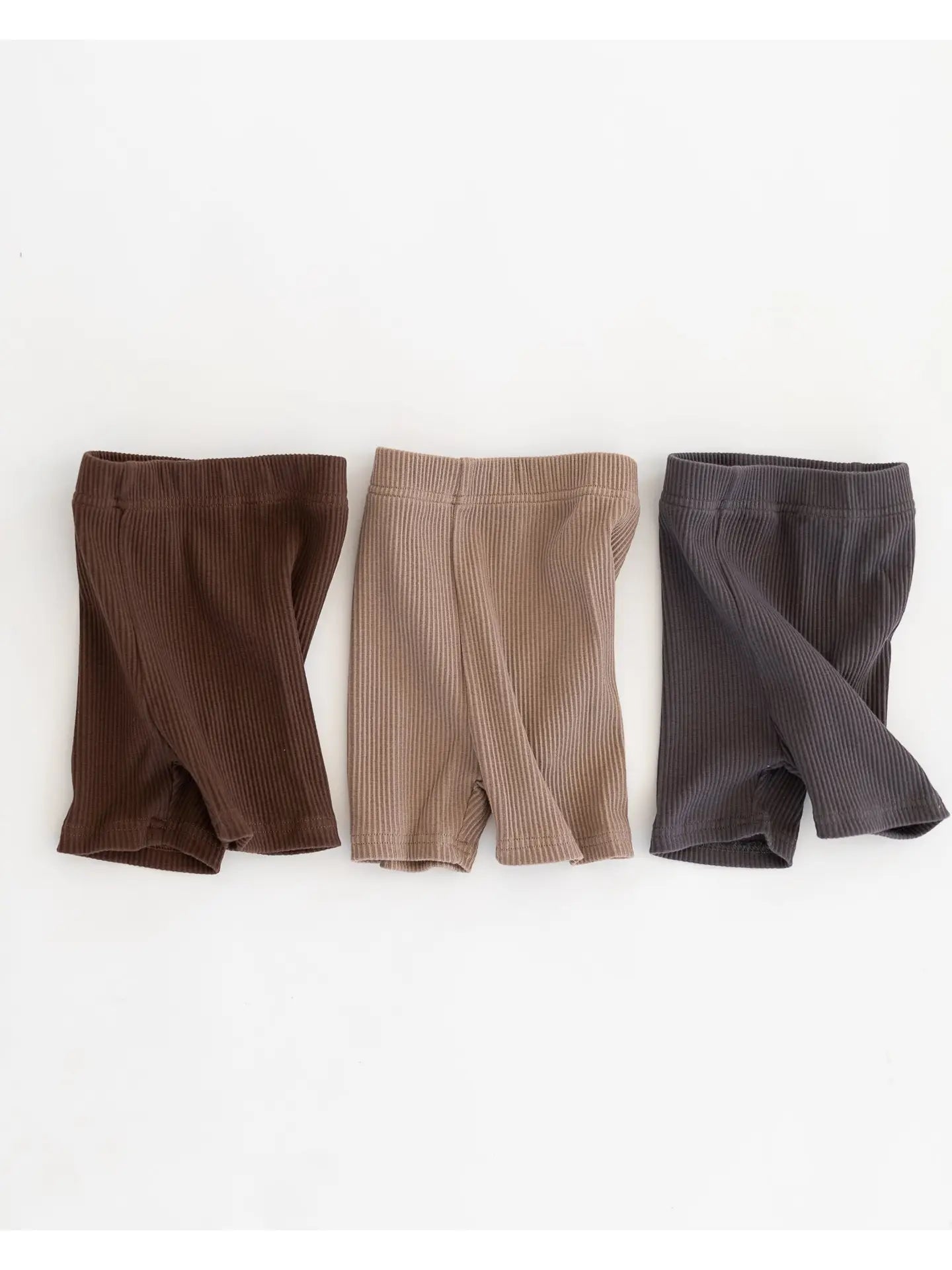 Kindly the Label - Thick Ribbed Bike Shorts (Cocoa)