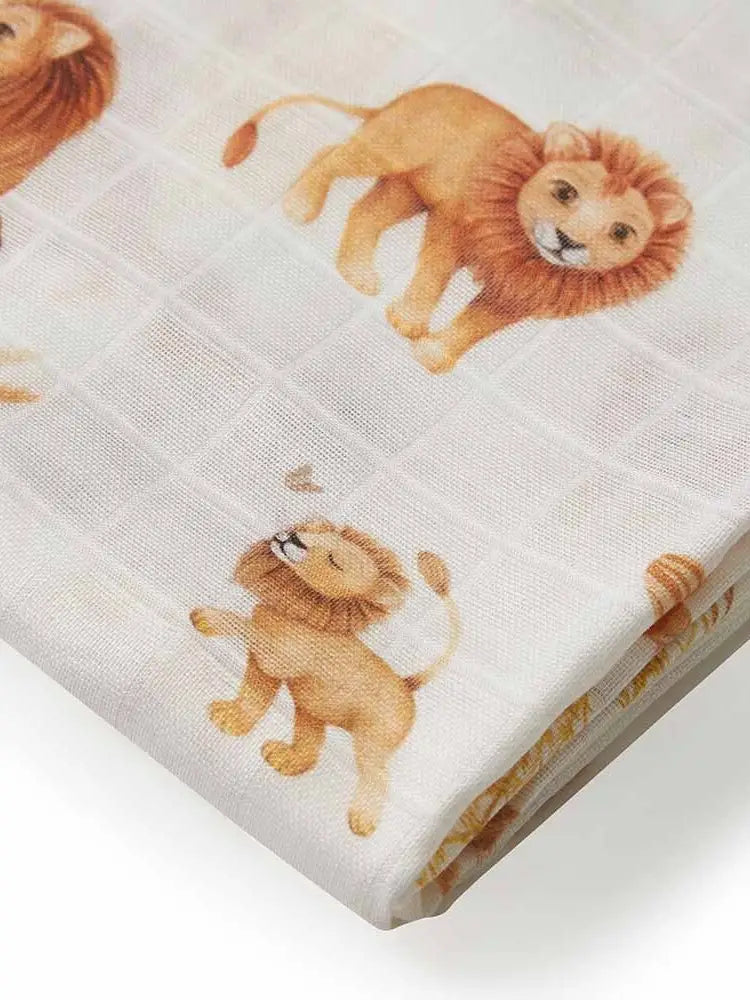 Snuggle Hunny - Organic Muslin Blanket (Lion)