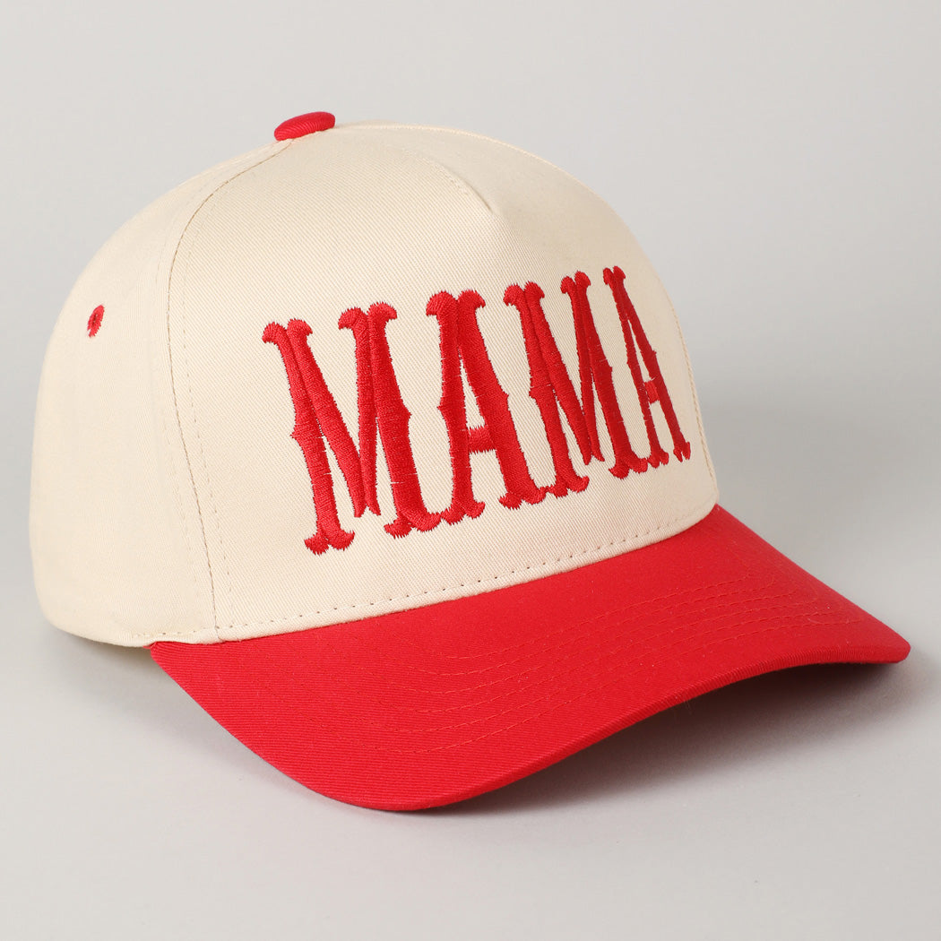 Mama Typographic - Hat (Red)