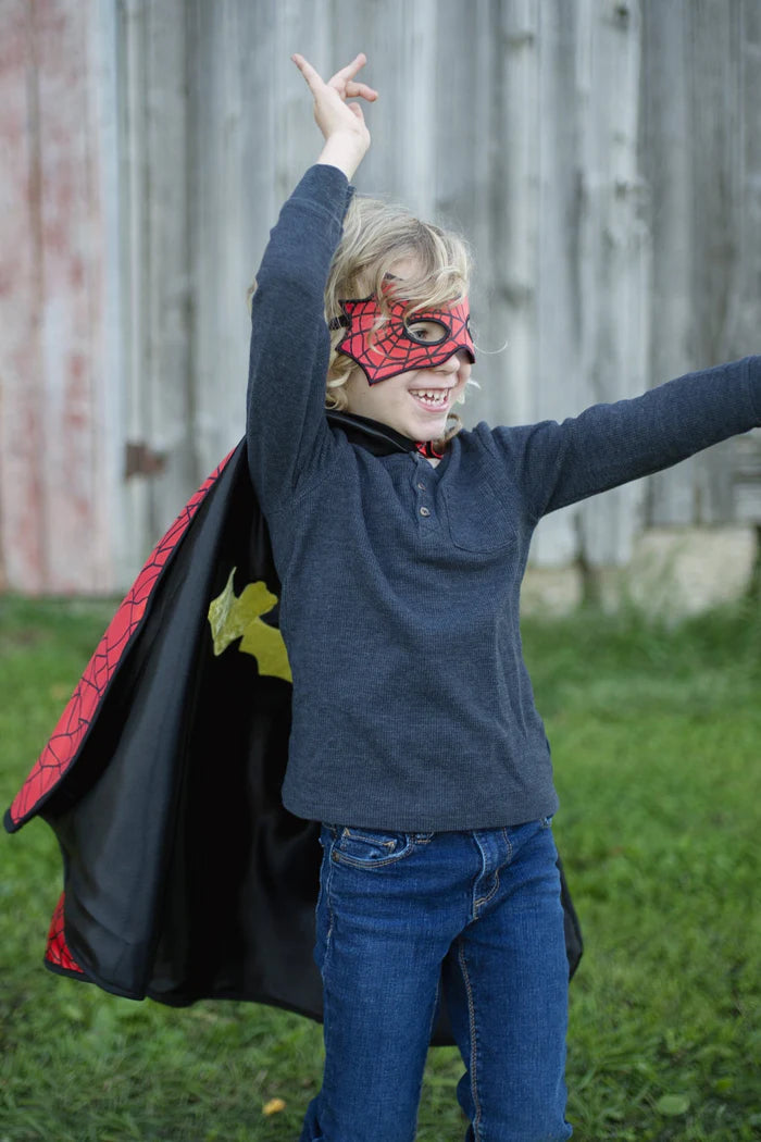 Great Pretenders - Reversible Spider Bat Cape and Mask