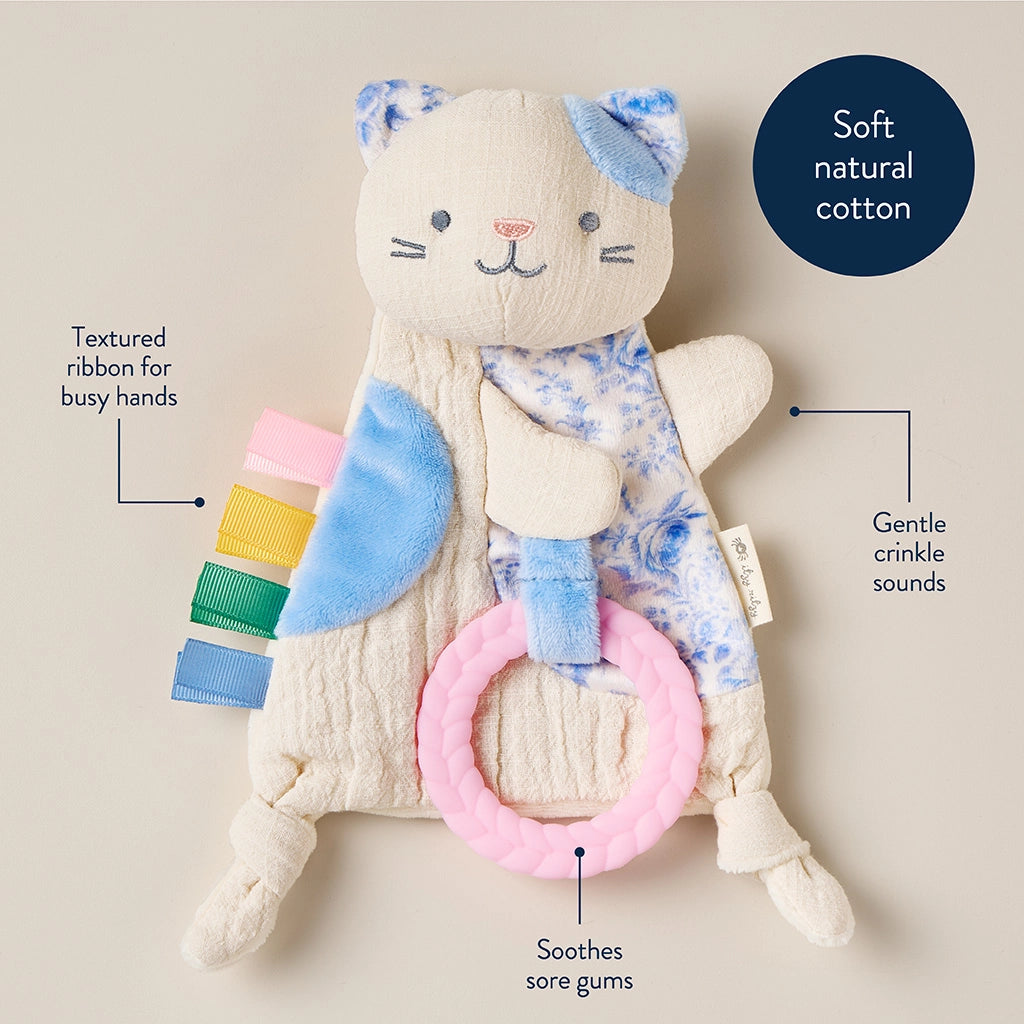 Itzy Ritzy - Bitzy Crinkle - Sensory Toy With Teether (Kitty)