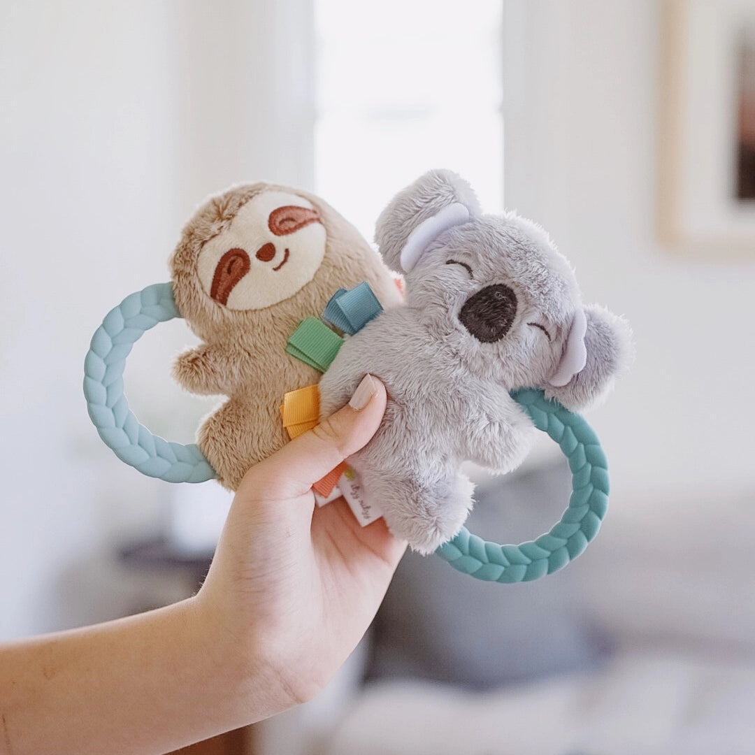 Ritzy Rattle Pal Plush Rattle Pal with Teether (Sloth)