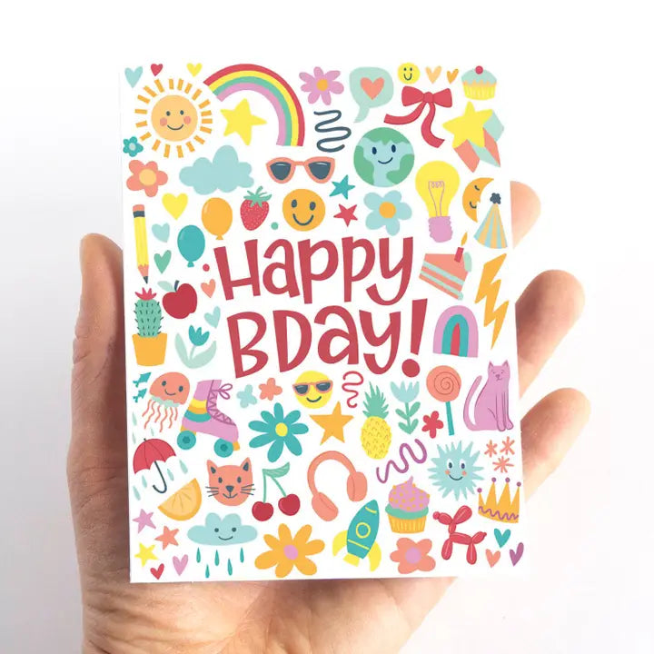 Birthday Card - Eye Spy Birthday Activity Card