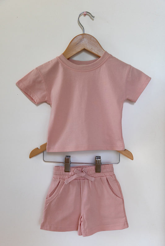 Sawyer + Sunny - Organic Cotton Short Set (Pink)
