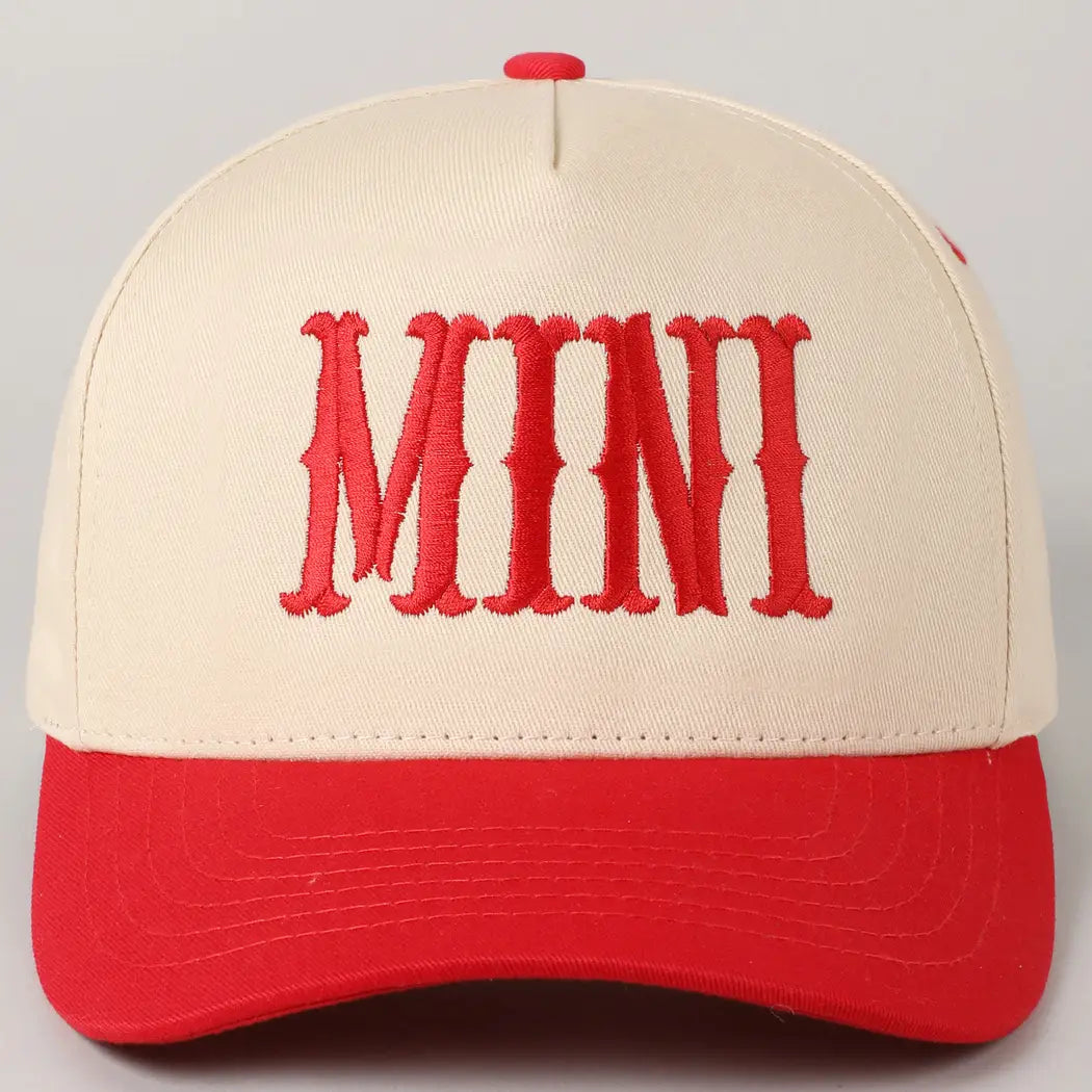 Mini Typographic - Hat (Red)