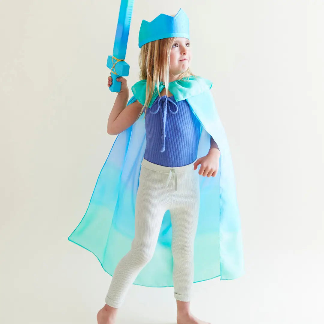 Sarah's Silks - 100% Silk Blue Play Crown