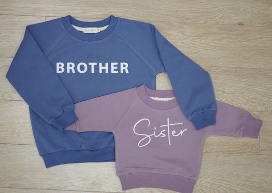 Sawyer + Sunny - Brother Sweatshirt (Blueberry)