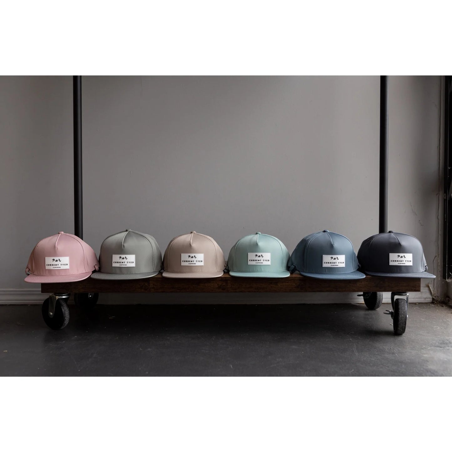 Current Tyed - Waterproof Snapback Hat - Sizes for Littles + Adults (Charcoal)