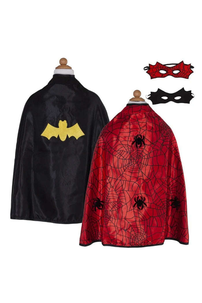 Great Pretenders - Reversible Spider Bat Cape and Mask