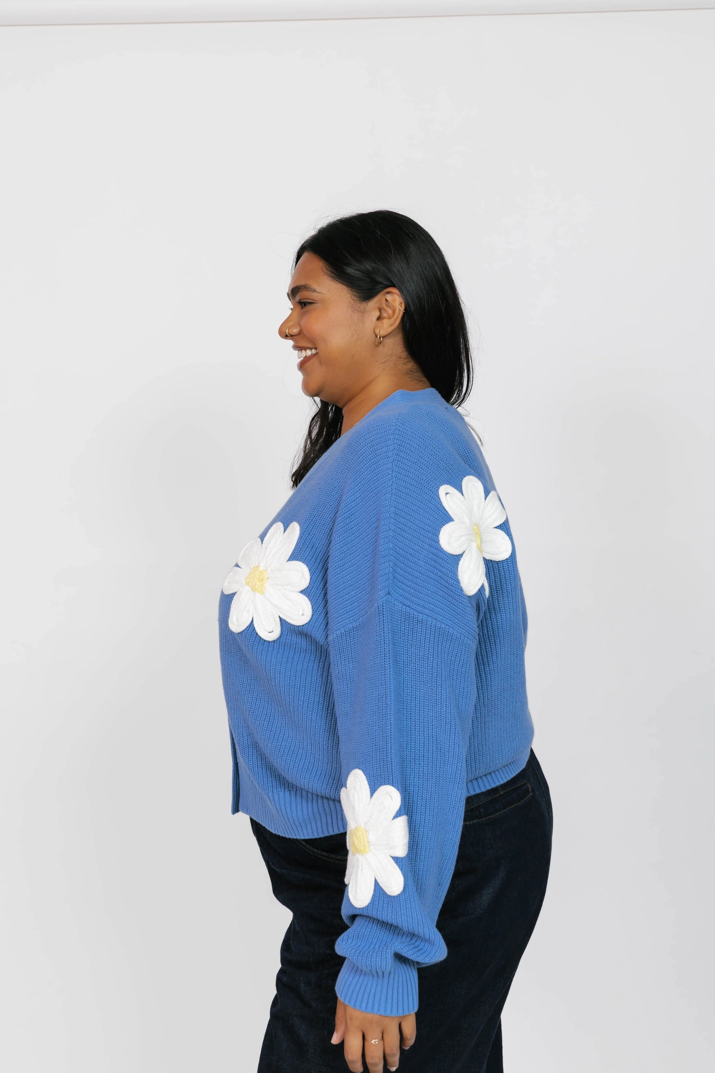 Smash + Tess - Nora Daisy Cardigan (Blue/Ivory)