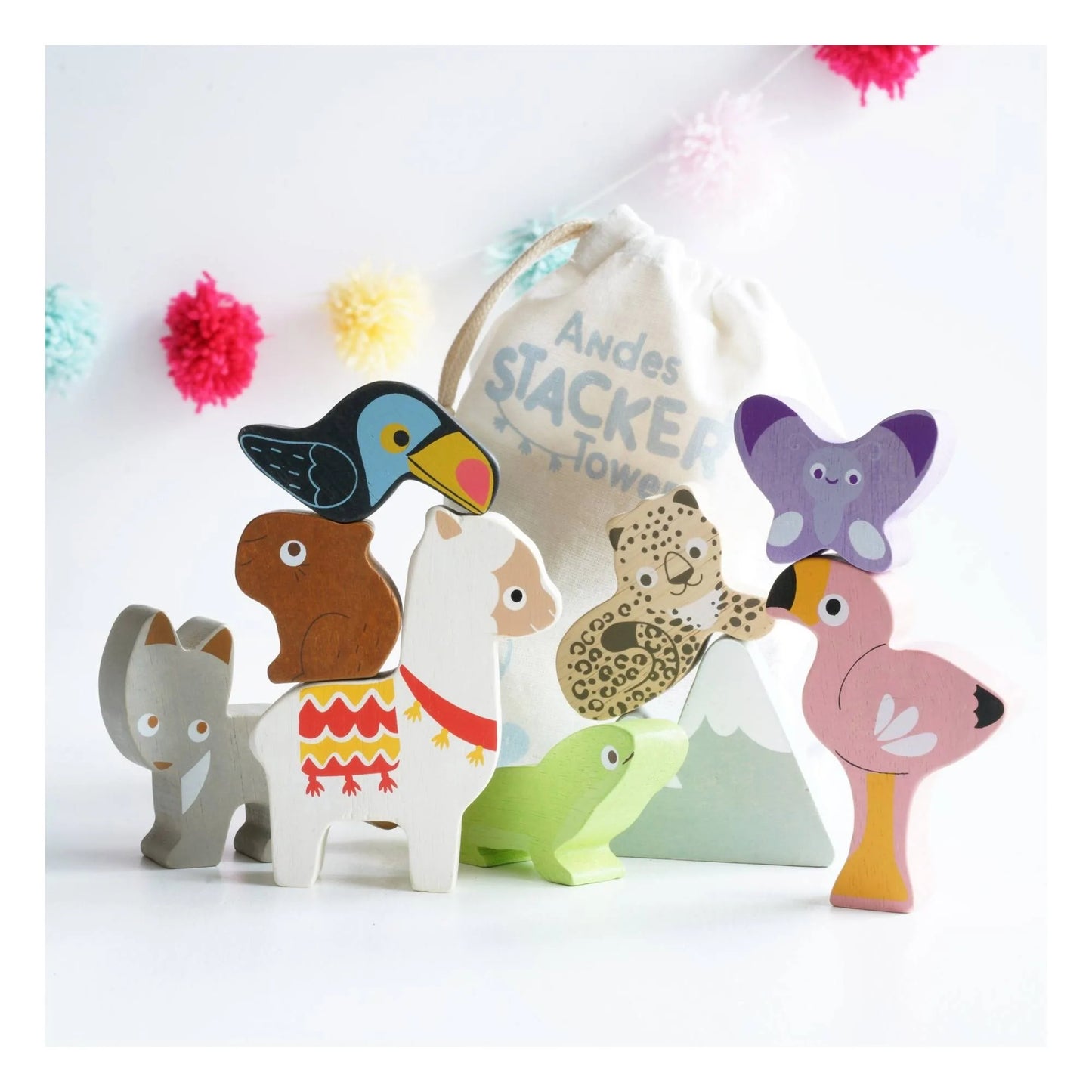 Wooden Animals Stacking Toy