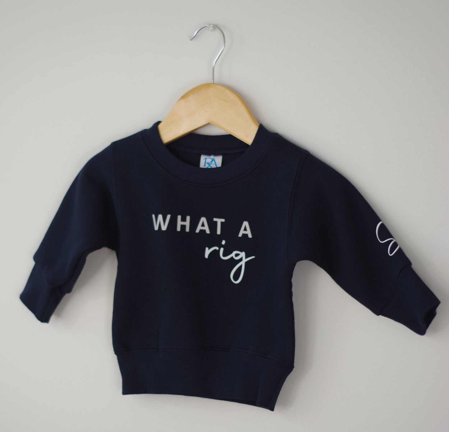 Sawyer + Sunny - What A Rig Crewneck Sweater (Dark Navy)