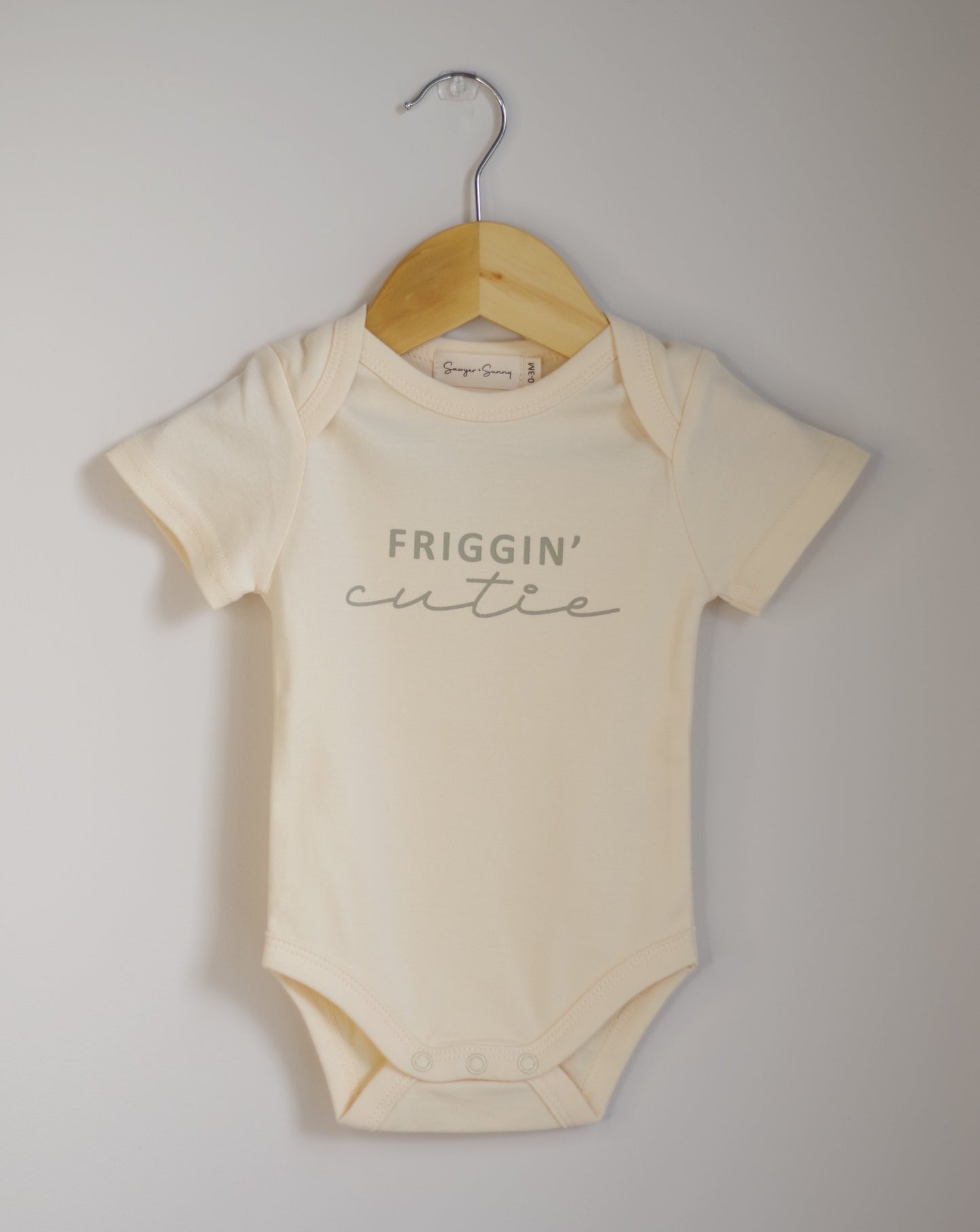 Sawyer + Sunny - Friggin’ Cutie Bodysuit (Cream with Green)