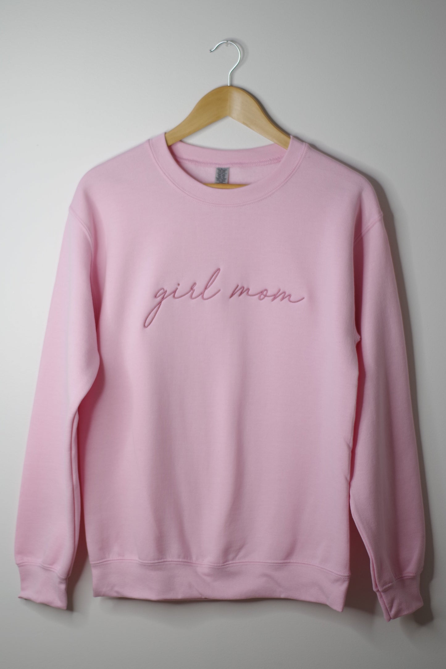 Sawyer + Sunny - Embroidered Crewneck Sweater (Girl Mom)