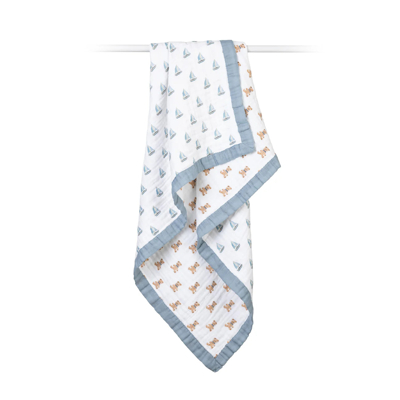 Lulujo - Classic Quilt (Vintage Bears & Sailboat)