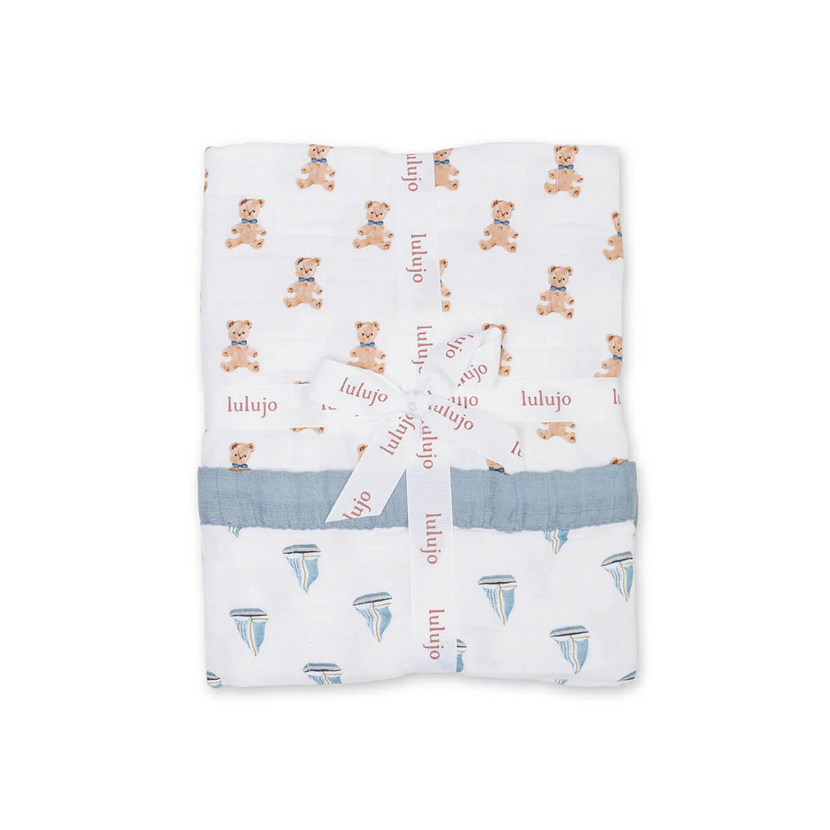 Lulujo - Classic Quilt (Vintage Bears & Sailboat)