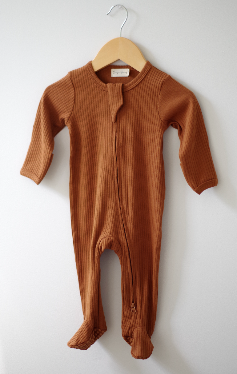 Sawyer + Sunny - Ribbed Slumber Sleeper (Copper)