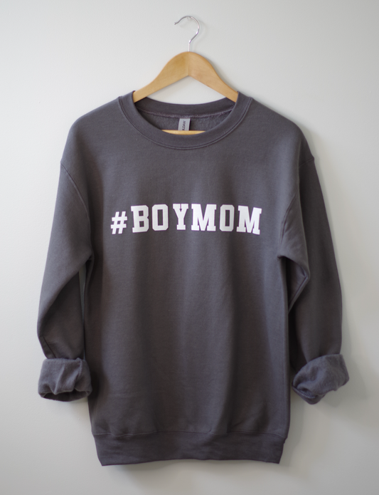 Boy Mom Sweater (Charcoal)