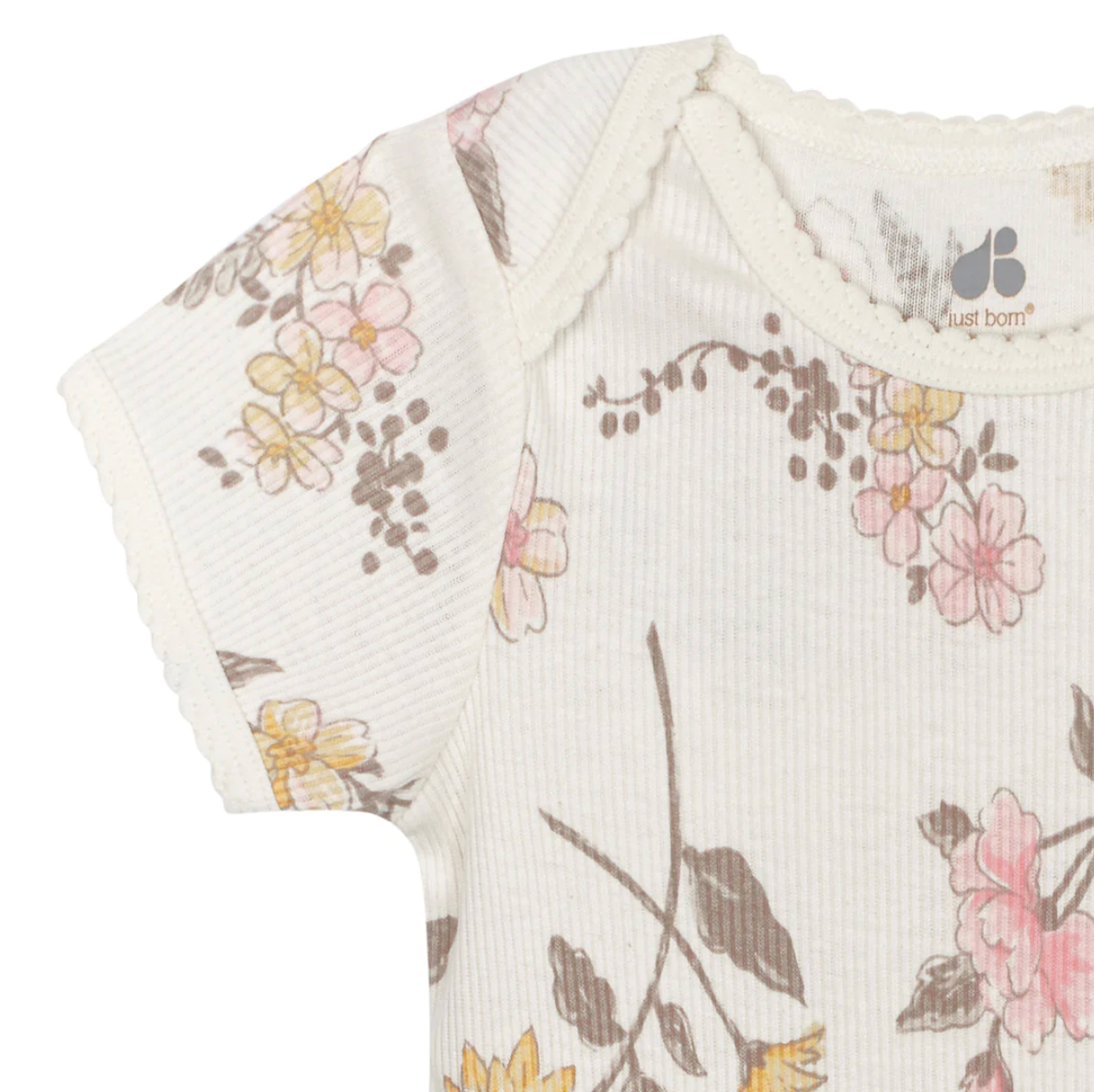 Just Born - 3 Pack Baby Bodysuits (Vintage Floral)