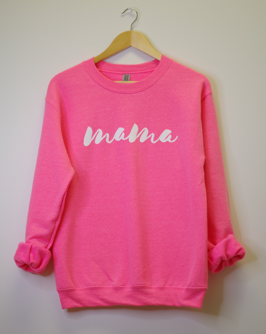 Mama Sweater (Bright Pink)