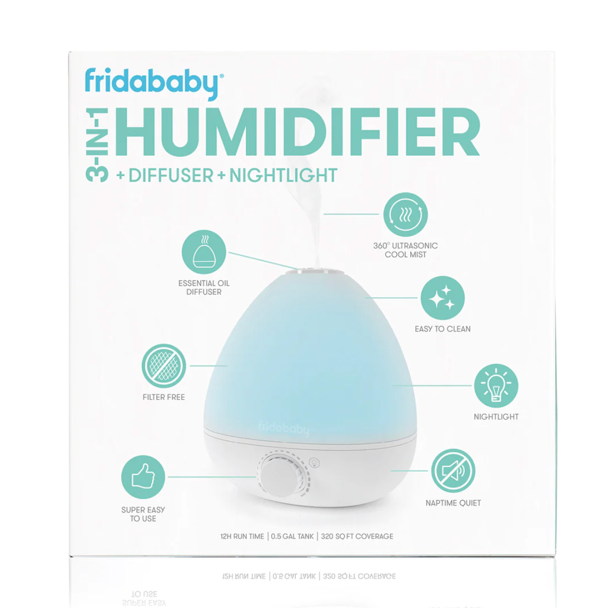 Frida Baby - BreatheFrida 3 in 1 Humidifier Diffuser Nightlight
