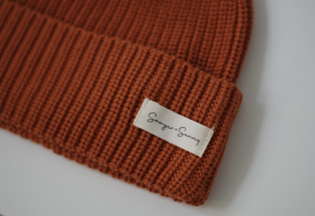 Sawyer + Sunny - Cotton Knit Hat (Ginger)