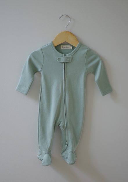 Sawyer + Sunny - Organic Cotton Sweet Dreams Sleeper (Sage)