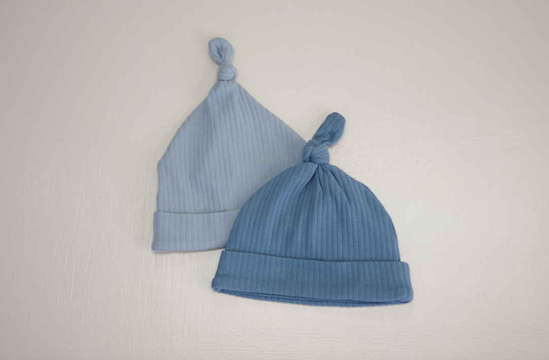 Sawyer + Sunny - Organic Cotton Ribbed Baby Hats (2 options)