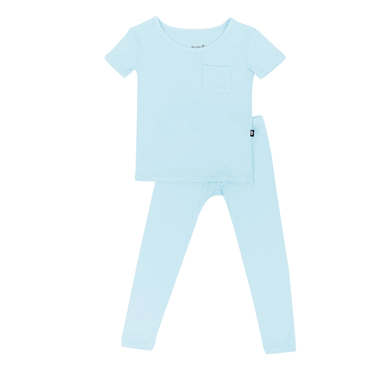 Kyte Baby - Short Sleeve Bamboo Pj Set (Powder)