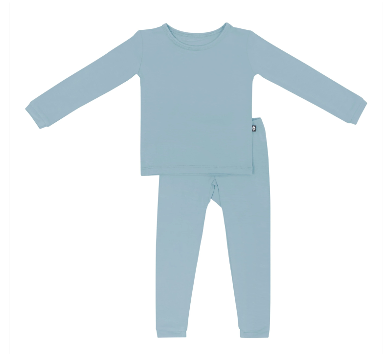 Kyte Baby - Long Sleeve Bamboo Pj Set (Dusty Blue)