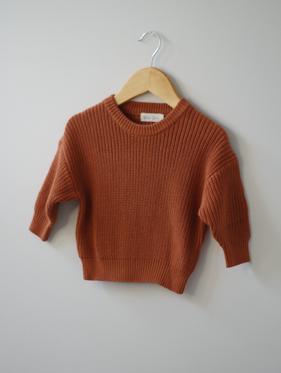 Sawyer + Sunny - Cotton Knit Sweater (Ginger)