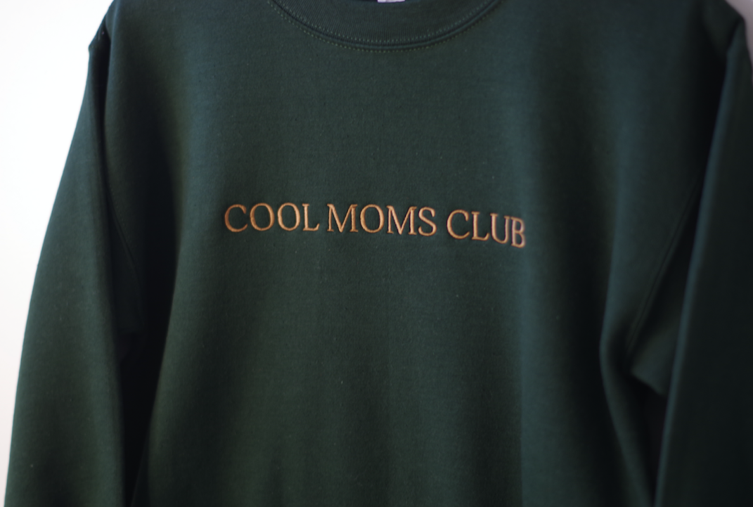 Sawyer + Sunny - Embroidered Crewneck Sweater (Cool Moms Club)