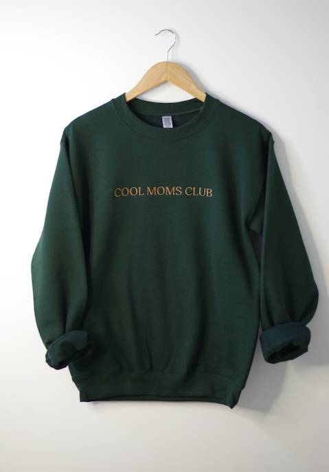 Sawyer + Sunny - Embroidered Crewneck Sweater (Cool Moms Club)