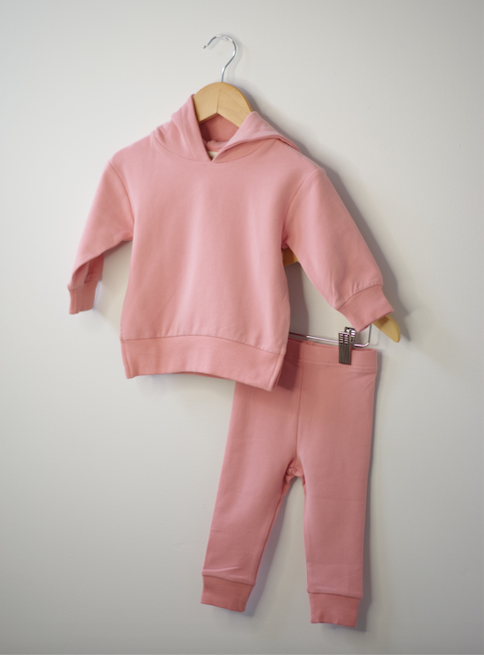 Sawyer + Sunny - Organic Cotton Hoodie Set (Pink)