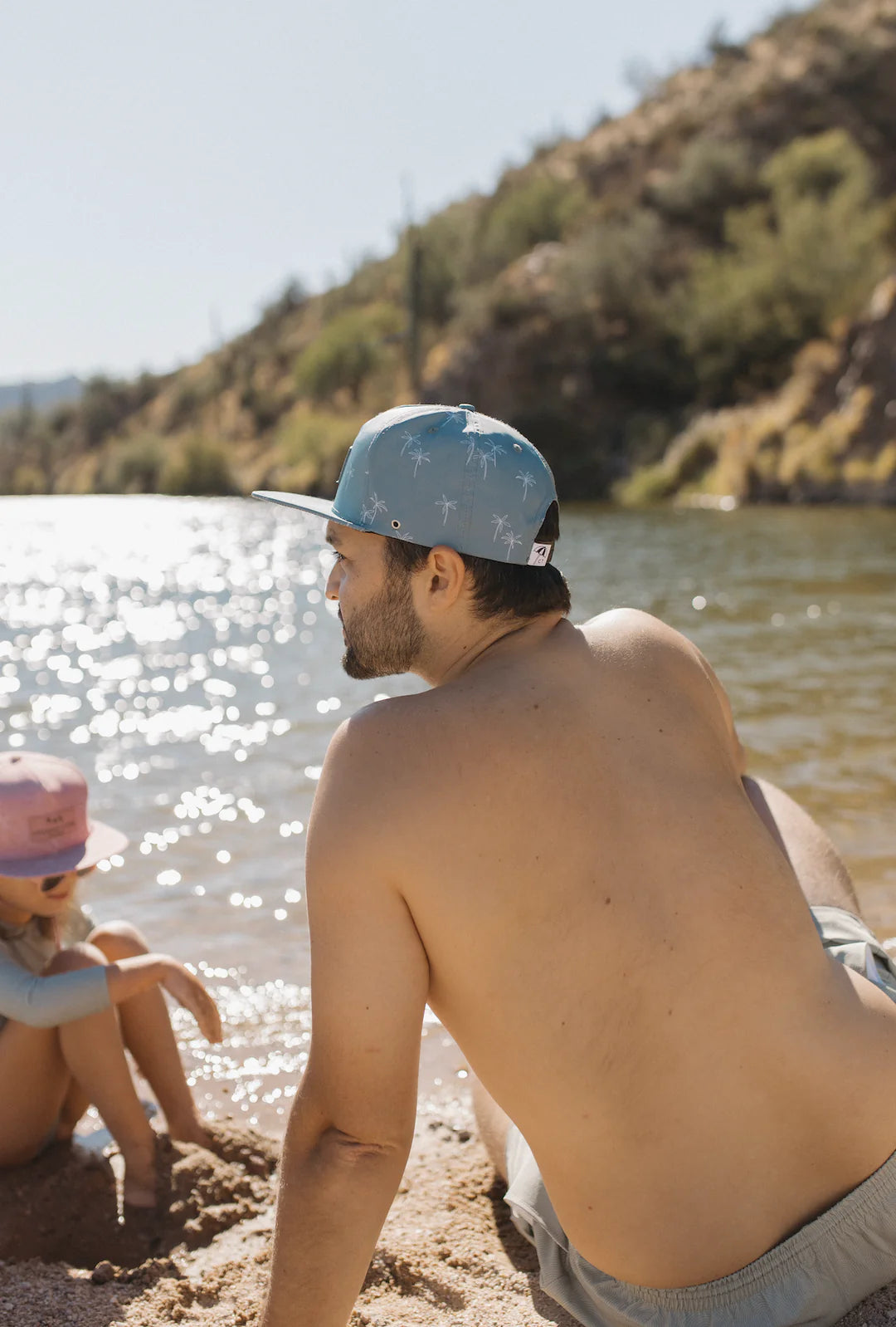 Current Tyed - Waterproof Snapback Hat - Sizes for Littles + Adults (Charcoal)