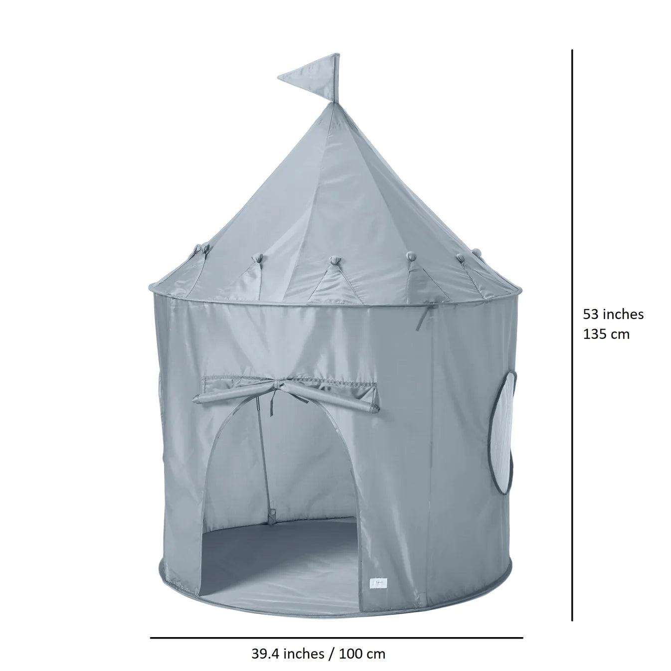 3 Sprouts - Recycled Fabric Play Tent Castle (Blue)