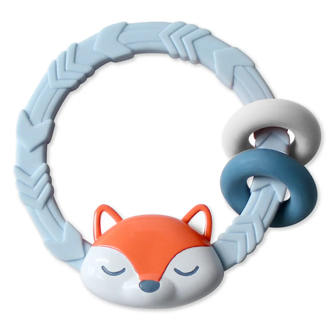 Ritzy Rattle Silicone Teether Rattles (Fox)