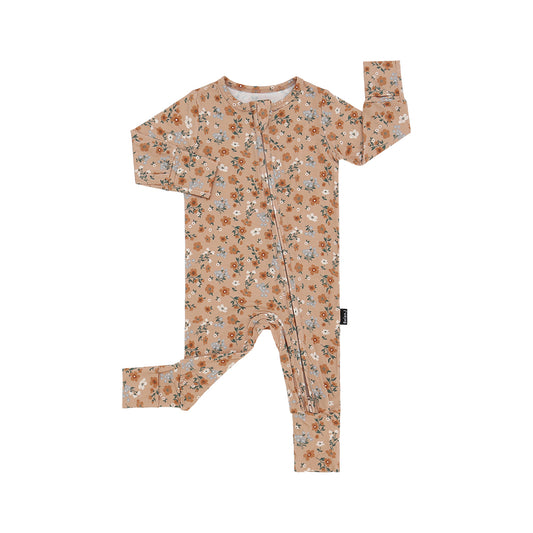 Belan J - Bamboo Footless Zipper Sleeper (Amber Garden)