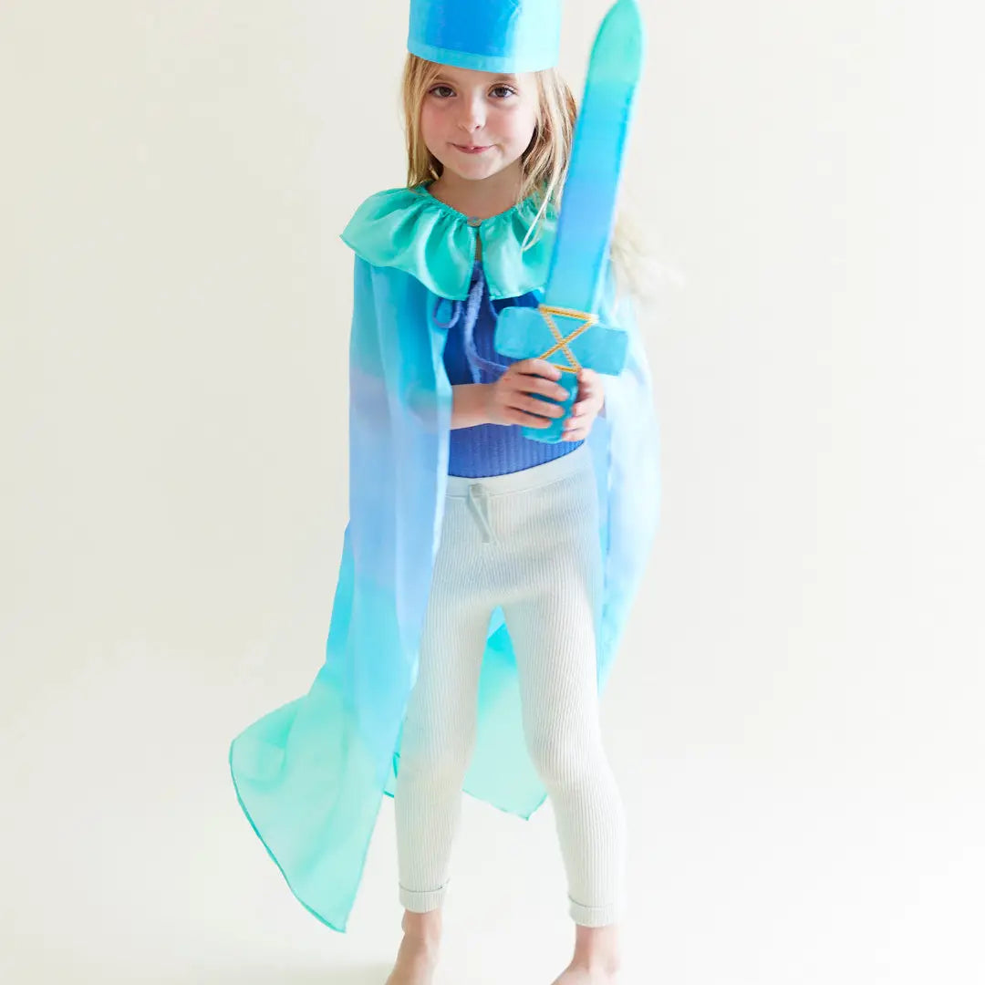 Sarah's Silks - 100% Silk Blue Play Crown