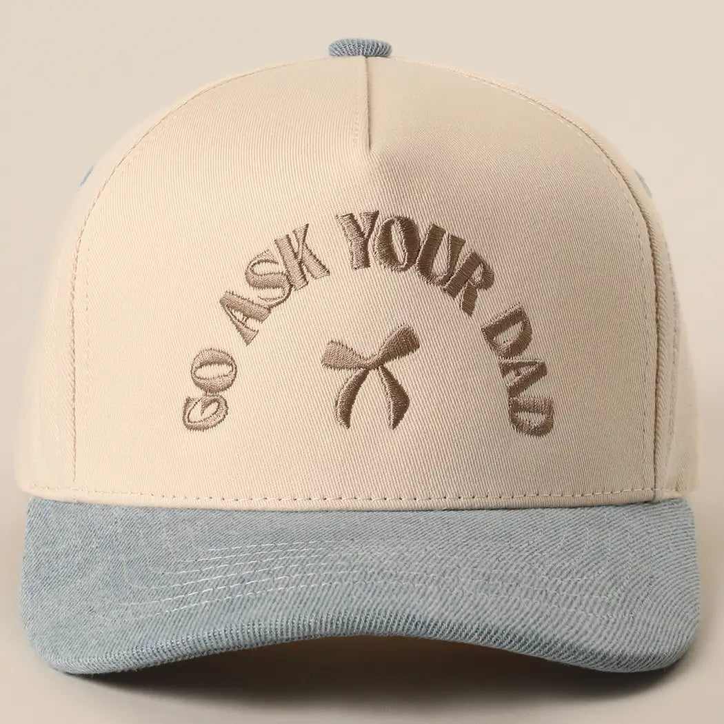 Go Ask Your Dad - Hat (Denim)